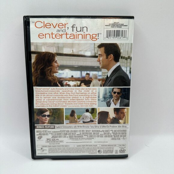 Duplicity Julia Roberts Clive Owen Universal Studios DVD PG 13 Spy Drama Romance - Picture 3 of 4